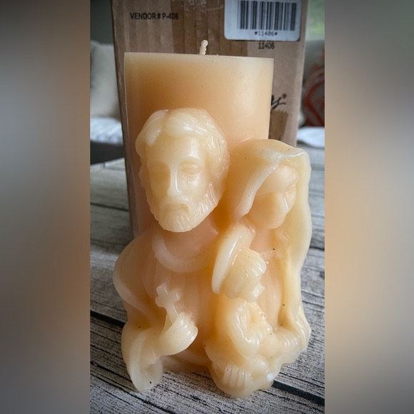 NEW. Religious scented candle - dimensional decoration, Holy Family - Picture 1 of 6